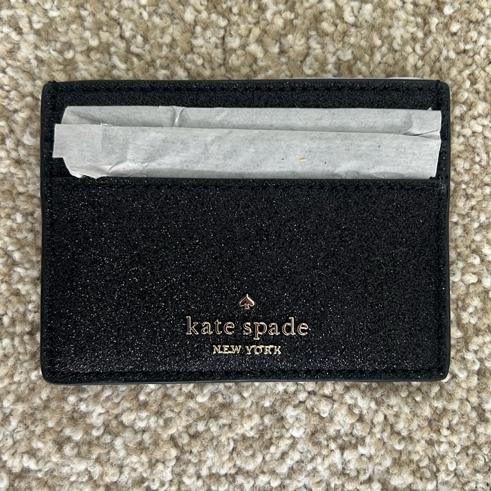BRAND NEW Kate Spade shimmery card holder